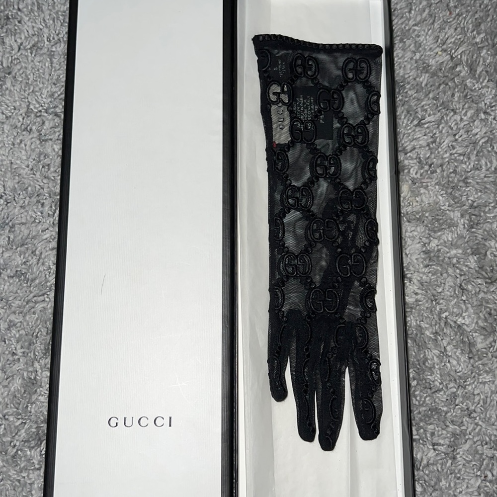 Black Gucci Gloves